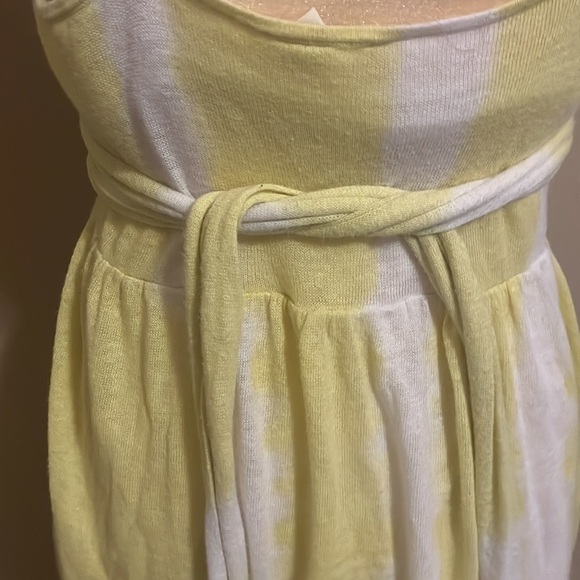 ANTHROPOLOGIE moth yellow beach‎ ball dress size M - Picture 4 of 8